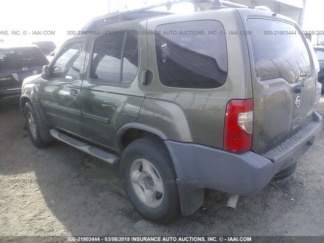 5N1ED28T83C704384 - 2003 NISSAN XTERRA XE/SE GREEN photo 3