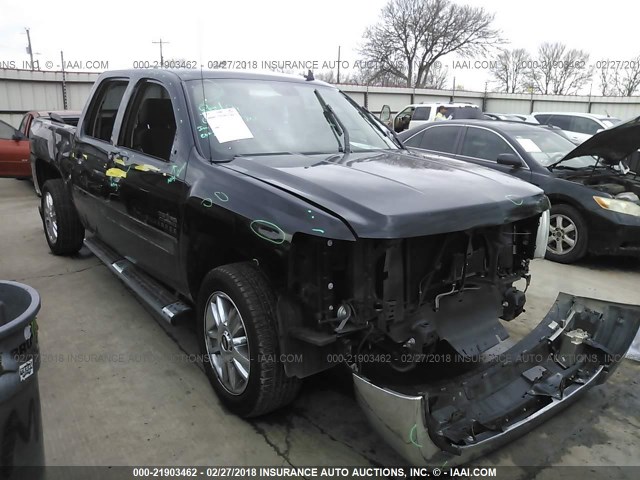 3GCPCSE07CG180748 - 2012 CHEVROLET SILVERADO C1500 LT BLACK photo 1