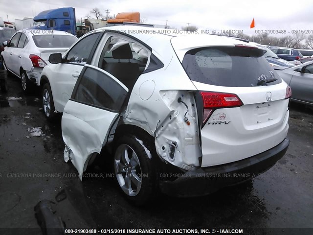 3CZRU6H32GM754208 - 2016 HONDA HR-V LX WHITE photo 3