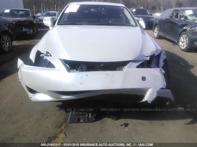 JTHCK262675012094 - 2007 LEXUS IS 250 WHITE photo 6