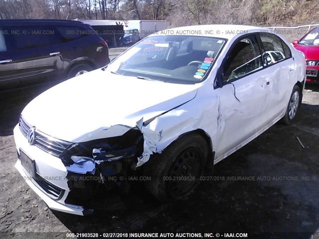 3VW1K7AJ3CM344144 - 2012 VOLKSWAGEN JETTA S 白色 照片 2