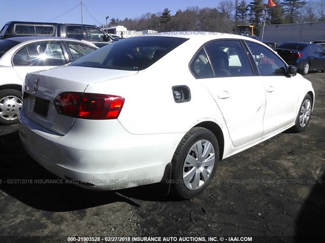 3VW1K7AJ3CM344144 - 2012 VOLKSWAGEN JETTA S 白色 照片 4