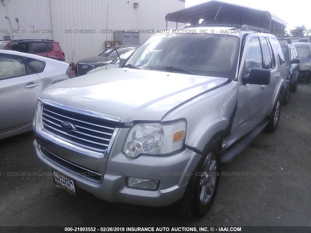 1FMEU6DE8AUA49259 - 2010 FORD EXPLORER XLT SILVER photo 2