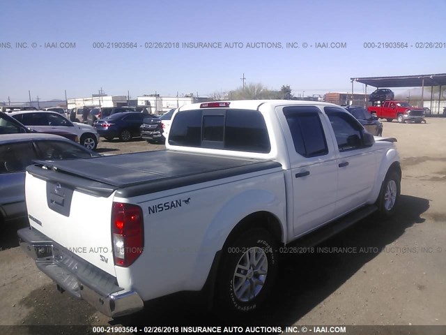 1N6AD0ER0FN709049 - 2015 NISSAN FRONTIER S/SV/SL/PRO-4X WHITE photo 4