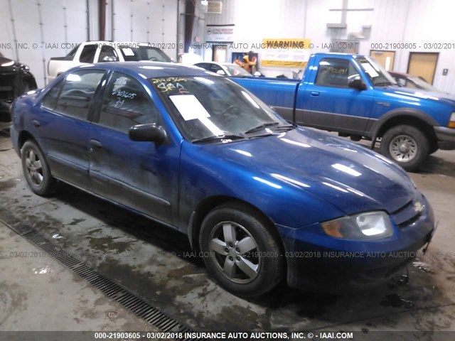 1G1JF52F837366519 - 2003 CHEVROLET CAVALIER LS BLUE photo 1