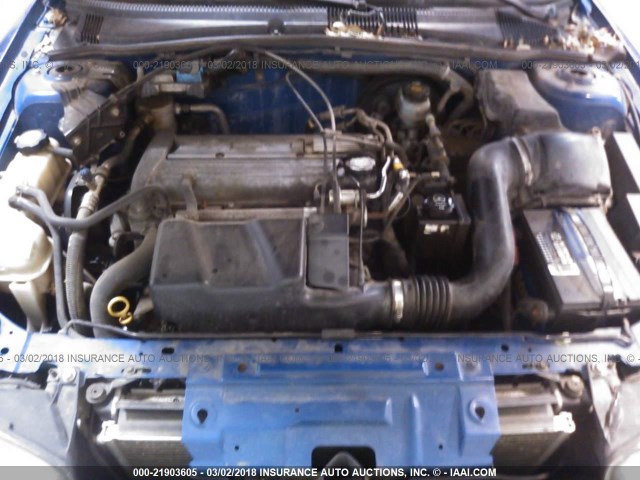 1G1JF52F837366519 - 2003 CHEVROLET CAVALIER LS BLUE photo 10