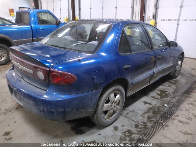 1G1JF52F837366519 - 2003 CHEVROLET CAVALIER LS BLUE photo 4