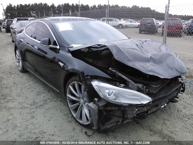 5YJSA1CPXDFP05352 - 2013 TESLA MODEL S Սև լուսանկար 1