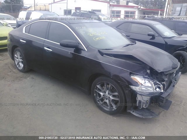 1N4AA5AP8AC808287 - 2010 NISSAN MAXIMA S/SV BLACK photo 1