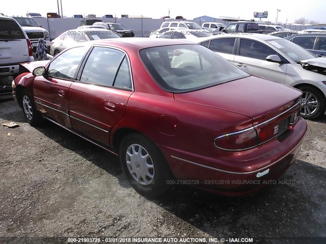 2G4WS52M9W1594940 - 1998 BUICK CENTURY CUSTOM RED photo 3