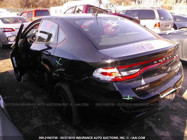 1C3CDFBH1DD133974 - 2013 DODGE DART SXT BLACK photo 3