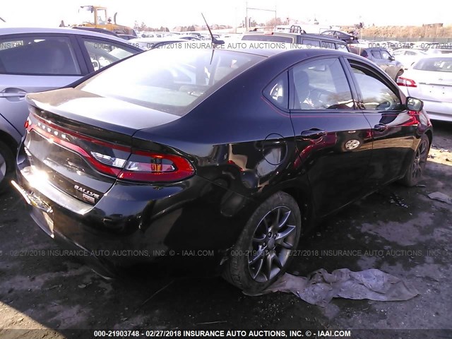 1C3CDFBH1DD133974 - 2013 DODGE DART SXT BLACK photo 4