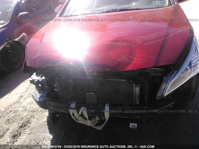 5NPE34AF0FH082010 - 2015 HYUNDAI SONATA SPORT/LIMITED RED photo 6