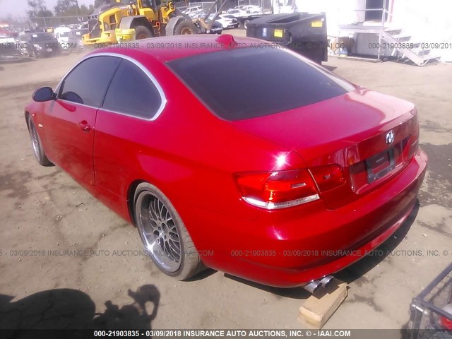 WBAWV13527PK48998 - 2007 BMW 328 I SULEV RED photo 3