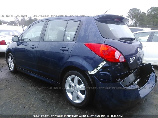 3N1BC1CP7CK297900 - 2012 NISSAN VERSA S/SL BLUE photo 3