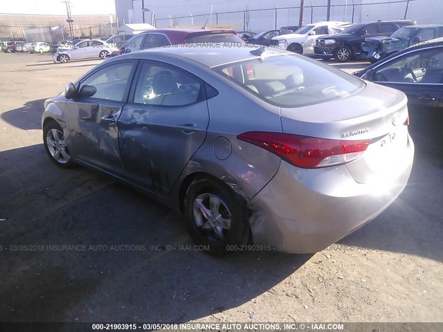 KMHDH4AE8BU151476 - 2011 HYUNDAI ELANTRA GLS/LIMITED GRAY photo 3