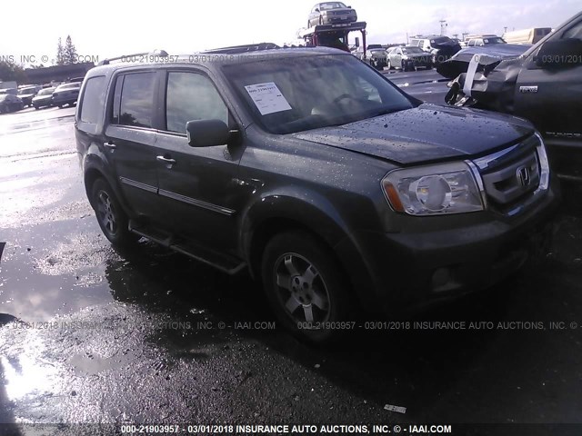 5FNYF48999B006065 - 2009 HONDA PILOT TOURING GRAY photo 1