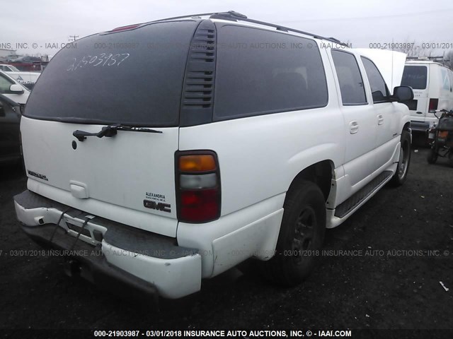 1GKFK66U43J149015 - 2003 GMC YUKON XL DENALI WHITE photo 4