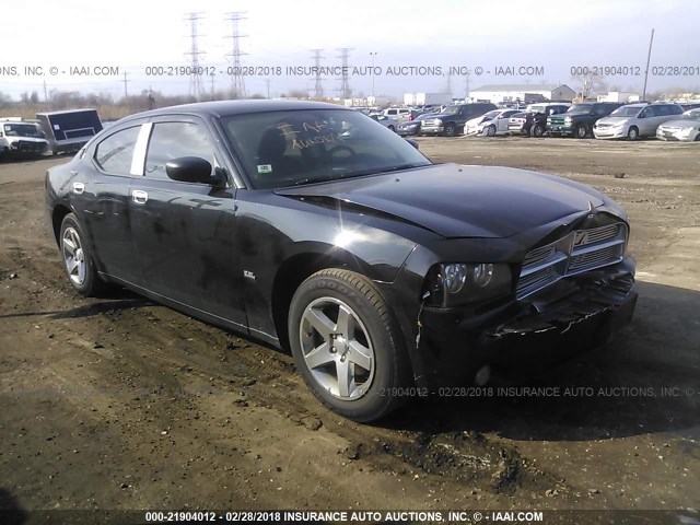 2B3KA33V49H524163 - 2009 DODGE CHARGER SXT BLACK photo 1