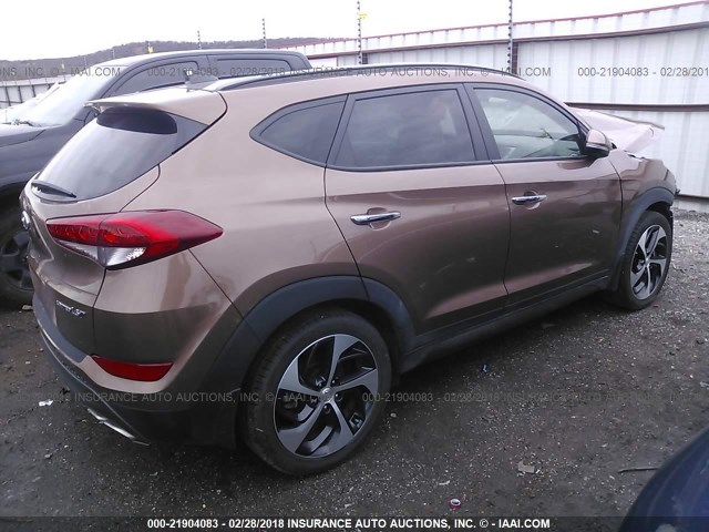 KM8J33A23GU053481 - 2016 HYUNDAI TUCSON LIMITED/SPORT AND ECO/SE BROWN photo 4