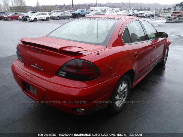 1G2NF52E03C330867 - 2003 PONTIAC GRAND AM SE1 RED photo 4