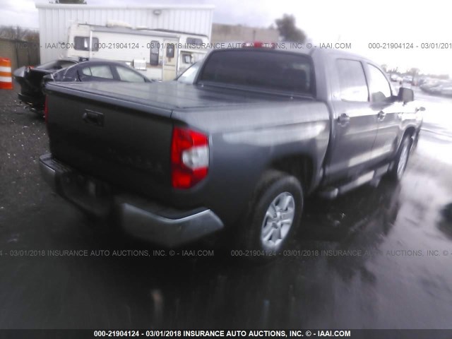 5TFEY5F16EX167294 - 2014 TOYOTA TUNDRA CREWMAX SR5 GRAY photo 4