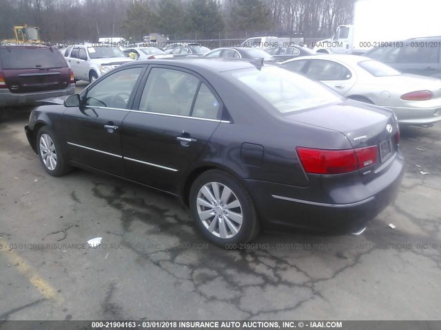 5NPEU46F89H432266 - 2009 HYUNDAI SONATA SE/LIMITED BROWN photo 3