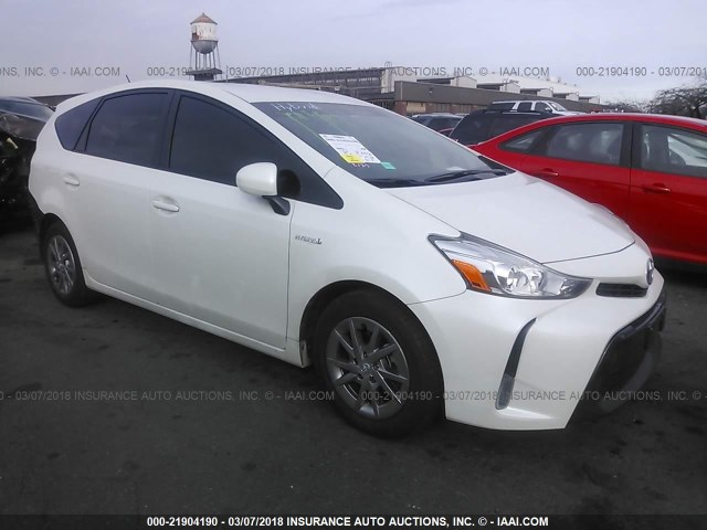 JTDZN3EU5FJ036498 - 2015 TOYOTA PRIUS V WHITE photo 1