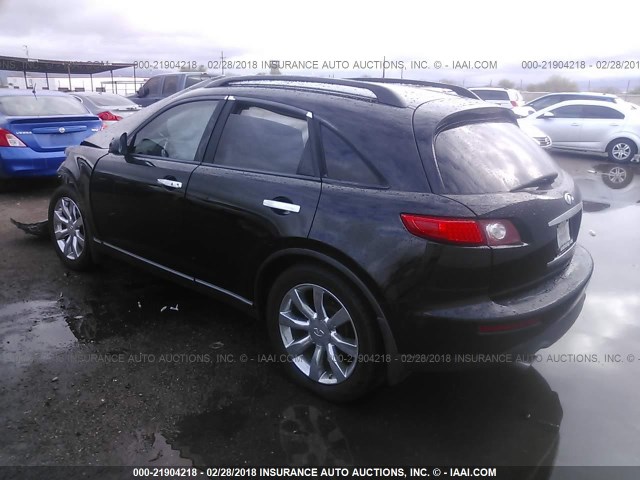 JNRBS08W43X000946 - 2003 INFINITI FX45 BLACK photo 3