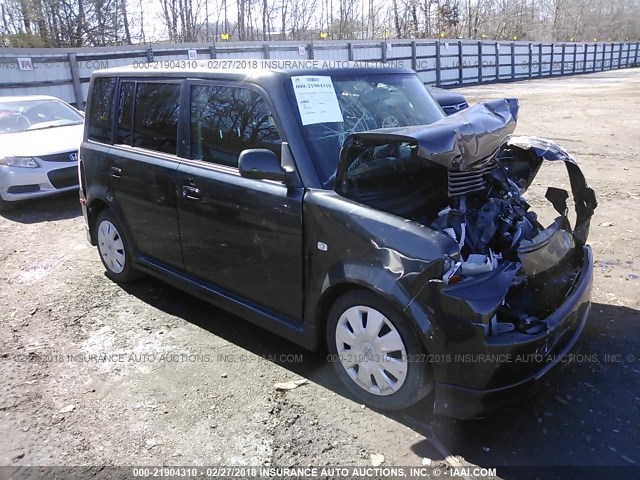 JTLKT324964085640 - 2006 TOYOTA SCION XB BLACK photo 1