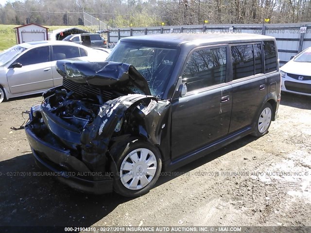JTLKT324964085640 - 2006 TOYOTA SCION XB BLACK photo 2