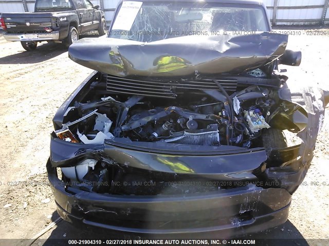 JTLKT324964085640 - 2006 TOYOTA SCION XB BLACK photo 6