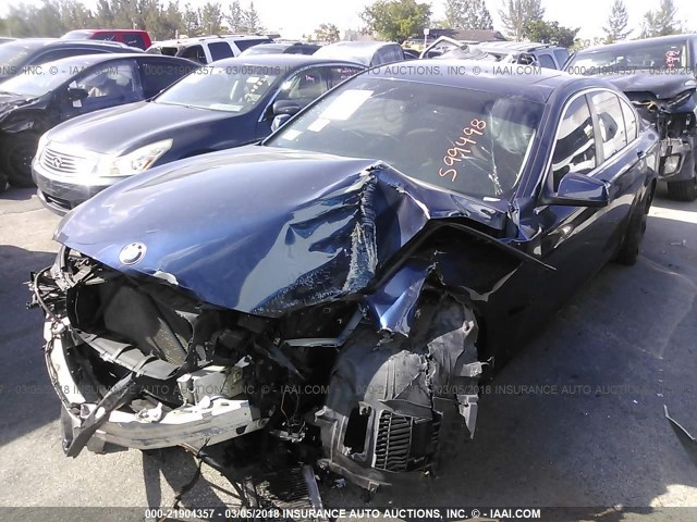WBAKA4C57CDS99498 - 2012 BMW 740 I BLUE photo 2