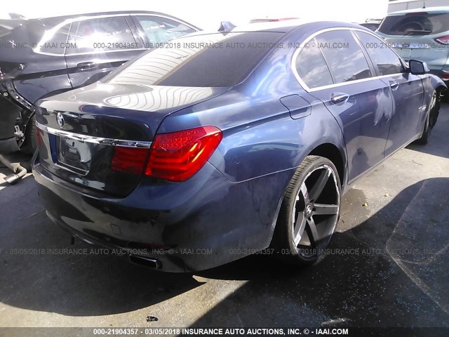 WBAKA4C57CDS99498 - 2012 BMW 740 I BLUE photo 4