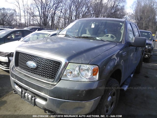 1FTRW14W48FB81834 - 2008 FORD F150 SUPERCREW GRAY photo 2