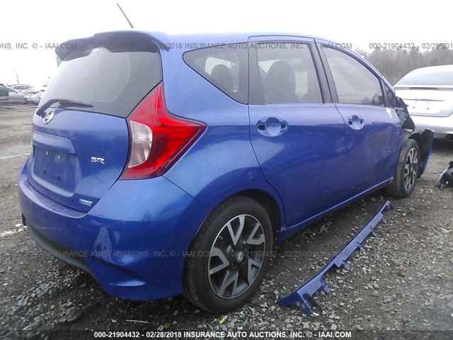 3N1CE2CP1GL371588 - 2016 NISSAN VERSA NOTE S/S PLUS/SV/SL/SR BLUE photo 4
