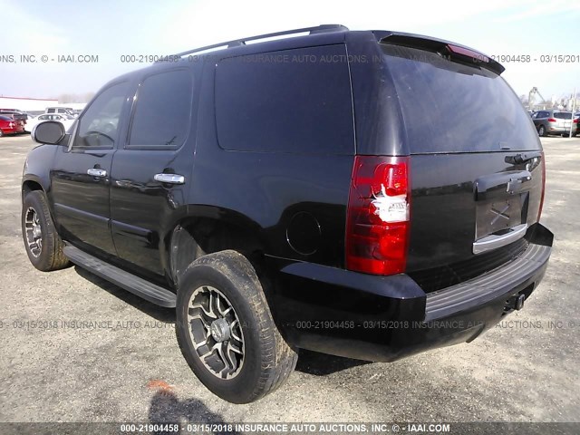 1GNFC13C58R130464 - 2008 CHEVROLET TAHOE C1500 BLACK photo 3