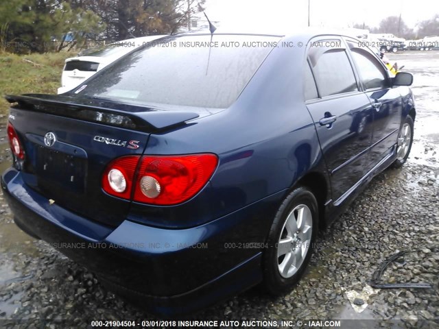 2T1BR32E67C777789 - 2007 TOYOTA COROLLA CE/LE/S BLUE photo 4