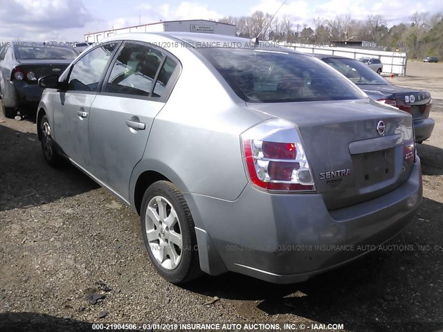 3N1AB61EX7L631107 - 2007 NISSAN SENTRA 2.0/2.0S/2.0SL GRAY photo 3