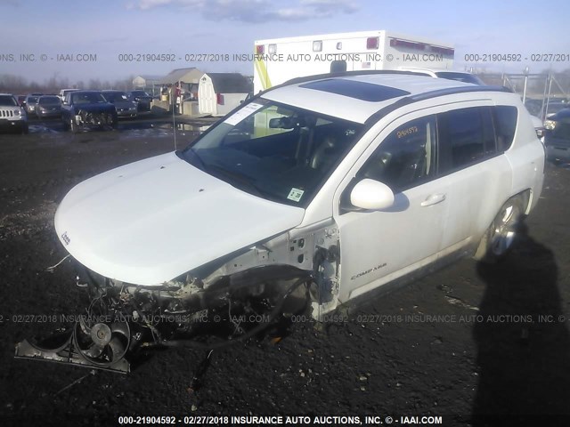 1C4NJDEB2FD120758 - 2015 JEEP COMPASS LATITUDE 白色 照片 2