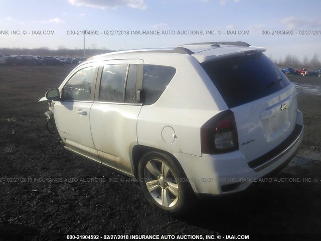 1C4NJDEB2FD120758 - 2015 JEEP COMPASS LATITUDE 白色 照片 3