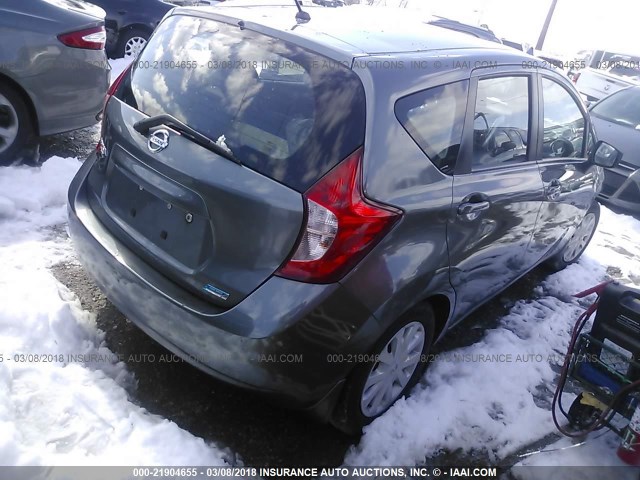 3N1CE2CP9GL370723 - 2016 NISSAN VERSA NOTE S/S PLUS/SV/SL/SR GRAY photo 4