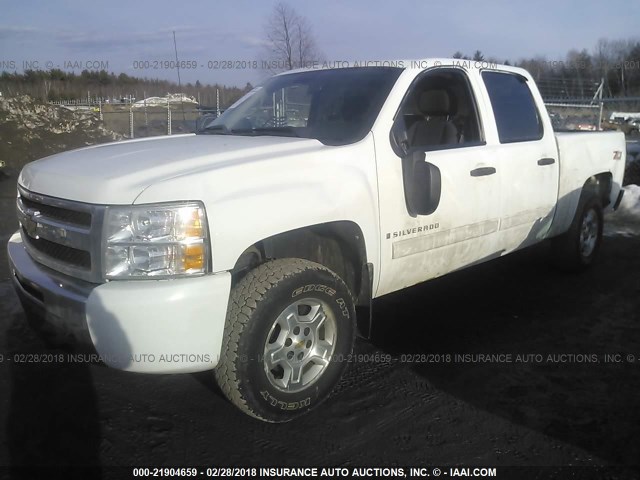 3GCEK23M79G233165 - 2009 CHEVROLET SILVERADO K1500 LT WHITE photo 2