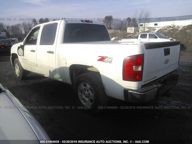 3GCEK23M79G233165 - 2009 CHEVROLET SILVERADO K1500 LT WHITE photo 3