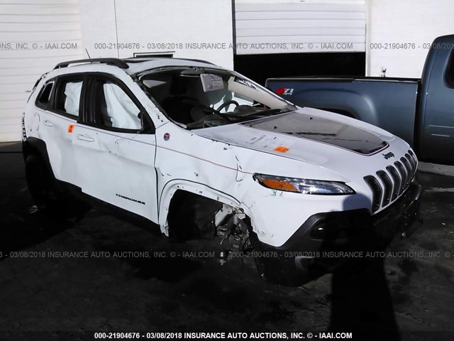 1C4PJMBS5EW239856 - 2014 JEEP CHEROKEE TRAILHAWK WHITE photo 1