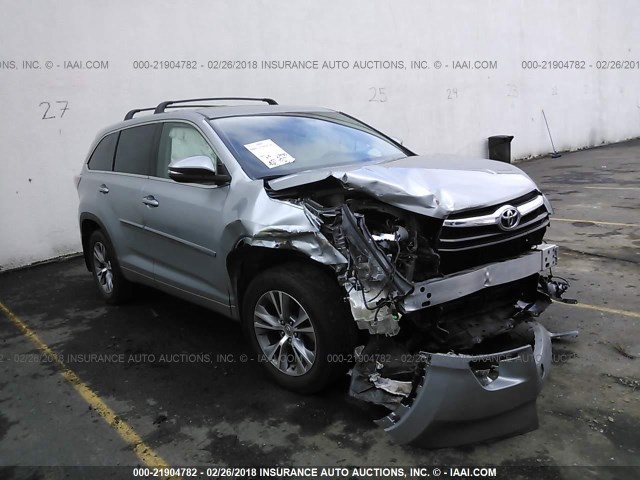 5TDBKRFH8FS158077 - 2015 TOYOTA HIGHLANDER LE/LE PLUS SILVER photo 1