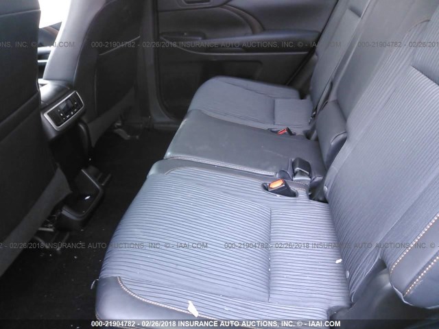 5TDBKRFH8FS158077 - 2015 TOYOTA HIGHLANDER LE/LE PLUS SILVER photo 8