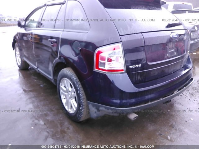 2FMDK49C67BA60837 - 2007 FORD EDGE SEL PLUS PURPLE photo 3