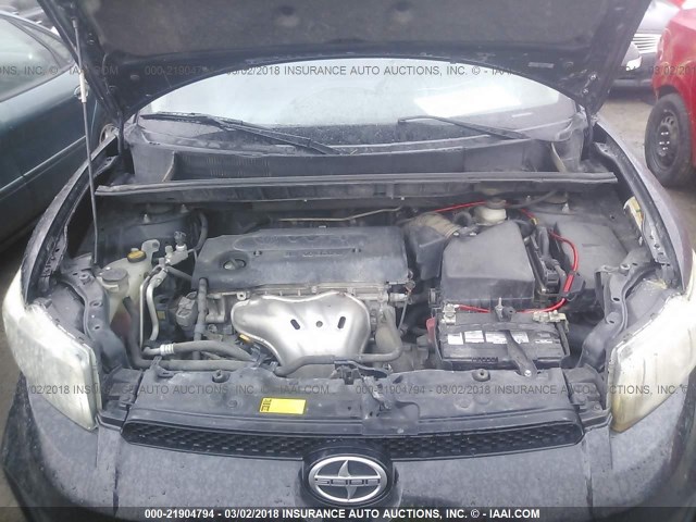 JTLZE4FEXB1121994 - 2011 TOYOTA SCION XB BLACK photo 10