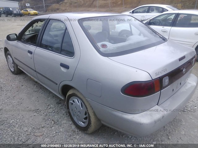 1N4AB41D6WC709827 - 1998 NISSAN SENTRA E/XE/GXE/GLE SILVER photo 3